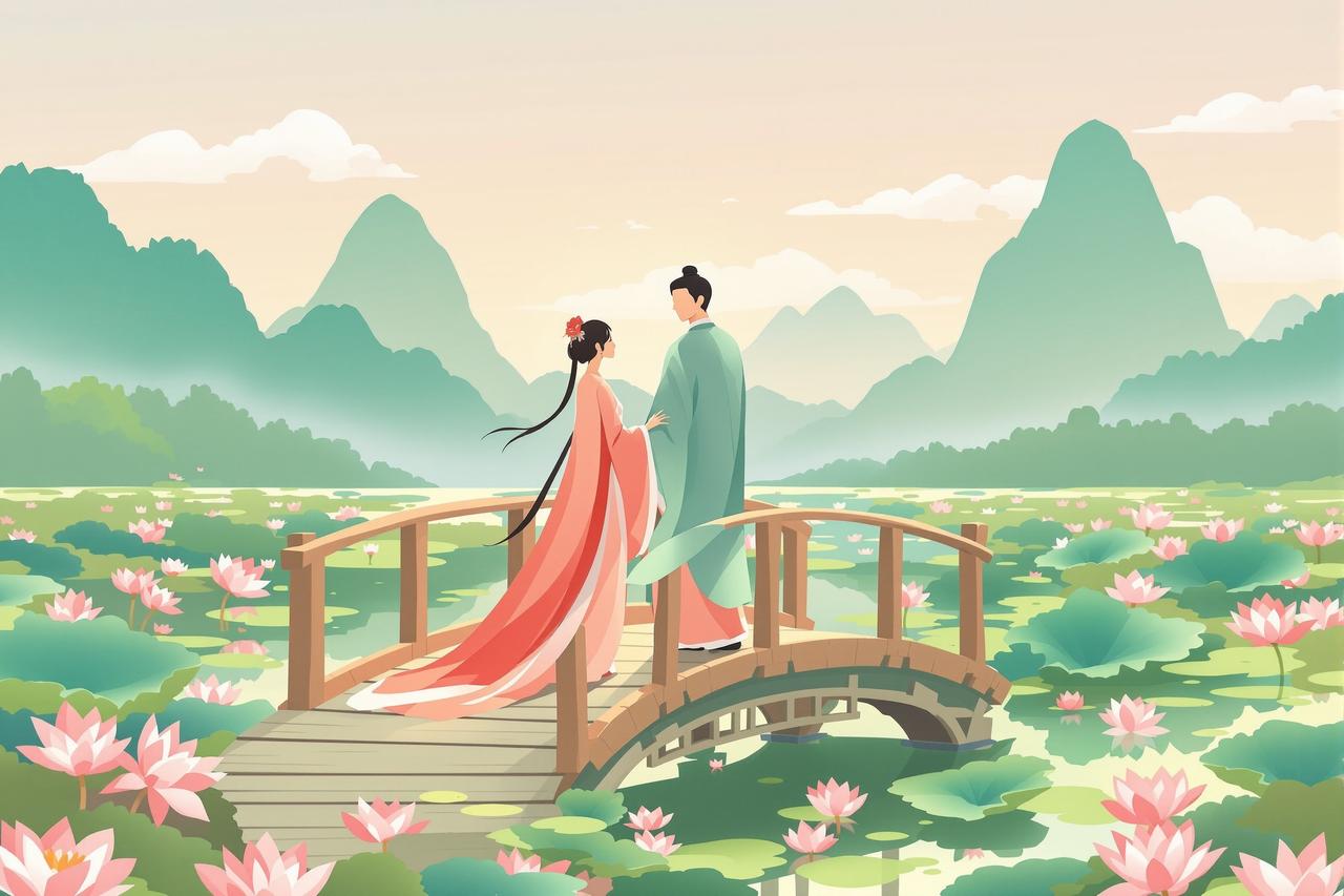 短剧素材库 - 古风言情题材动漫短剧